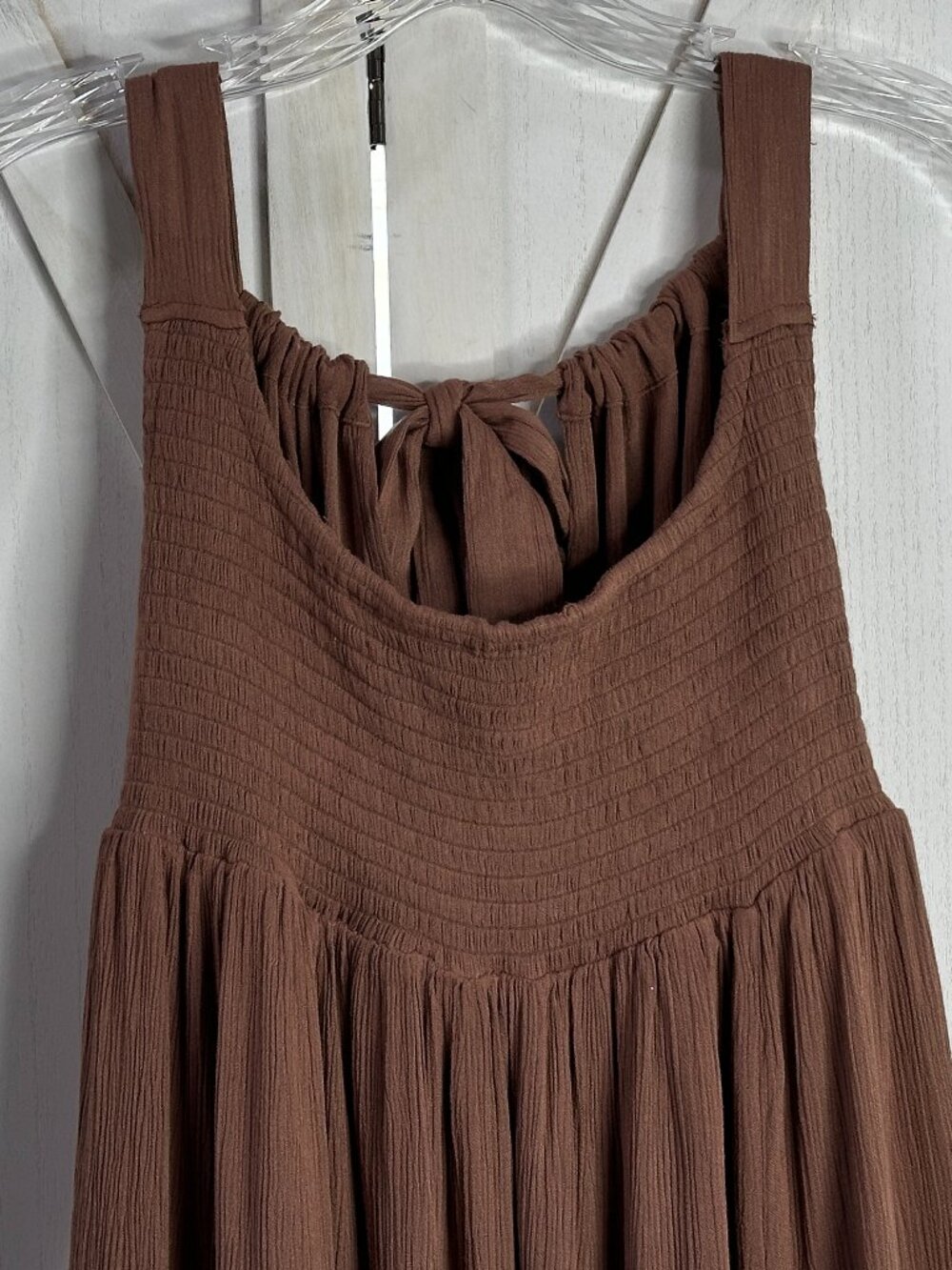 Free People Brown Maxi Dress with Side Slit - Picture 8 of 13
